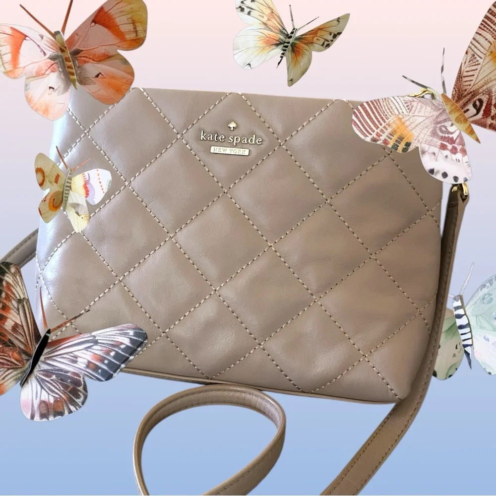Gorgeous Kate Spade New York Emerson Place Harbor Leather Quilted Crossbody Bag